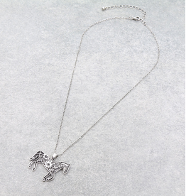 NECKLACE WESTERN AZTEC HORSE
