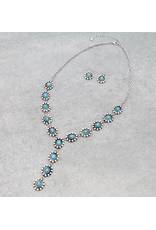 NECKLACE SET LARIAT "Y" CONCHOS