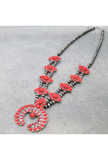 NECKLACE NAVAJO PEARL SQUASH BLOSSOM