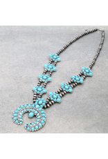 NECKLACE NAVAJO PEARL SQUASH BLOSSOM