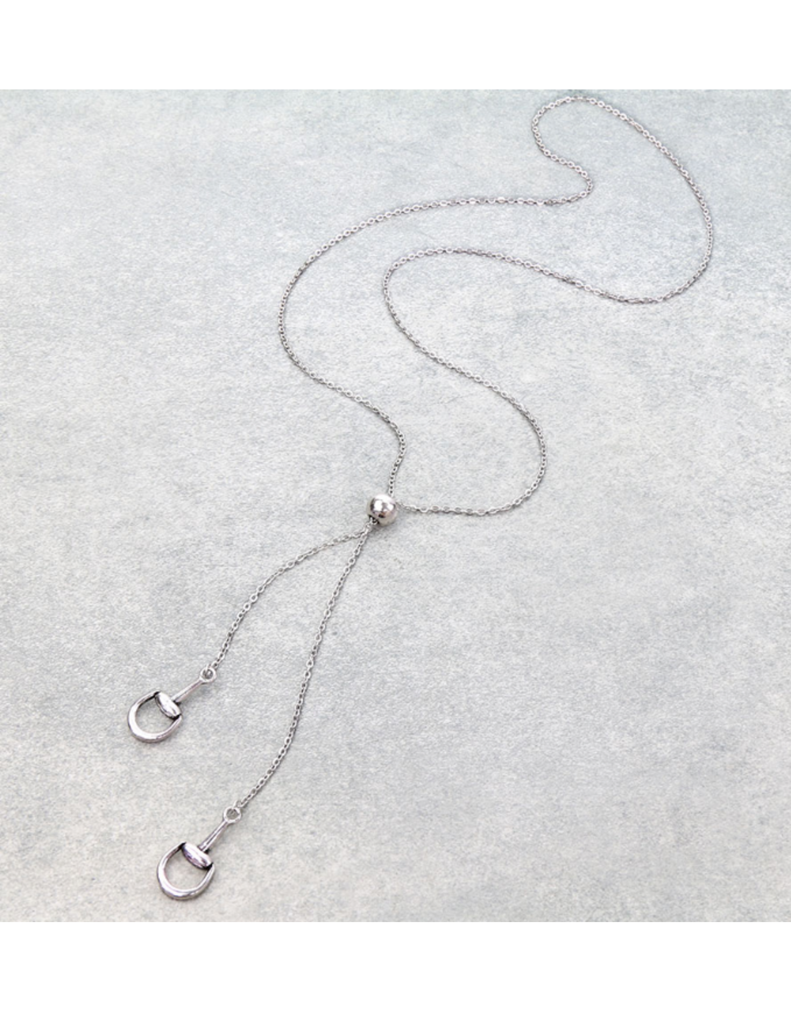 NECKLACE WESTERN HORSE BIT BOLO