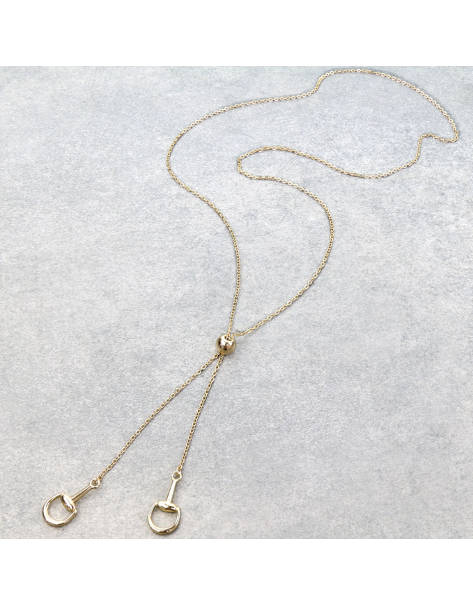 NECKLACE WESTERN HORSE BIT BOLO