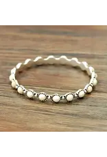 BRACELET BANGLE  WESTERN SMALL WHITE CIRCLE STONES