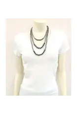 NECKLACE NAVAJO PEARL 3 STRAND LONG