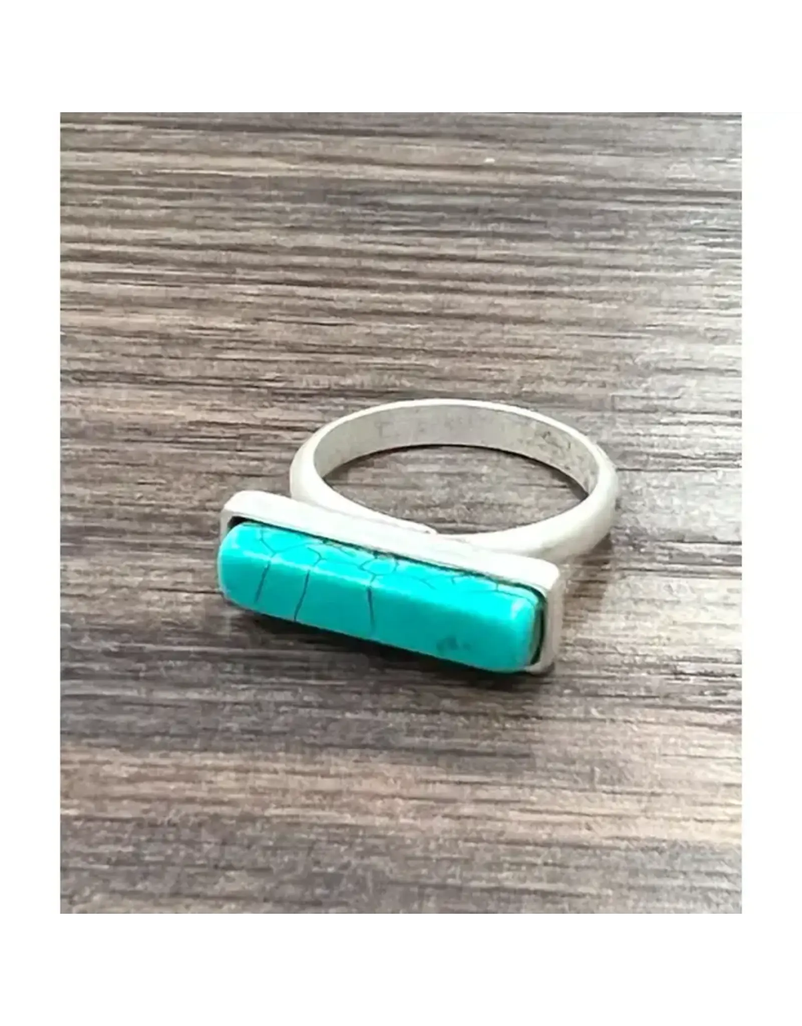 RING WESTERN SIDE BAR TURQUOISE
