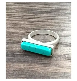 RING WESTERN SIDE BAR TURQUOISE