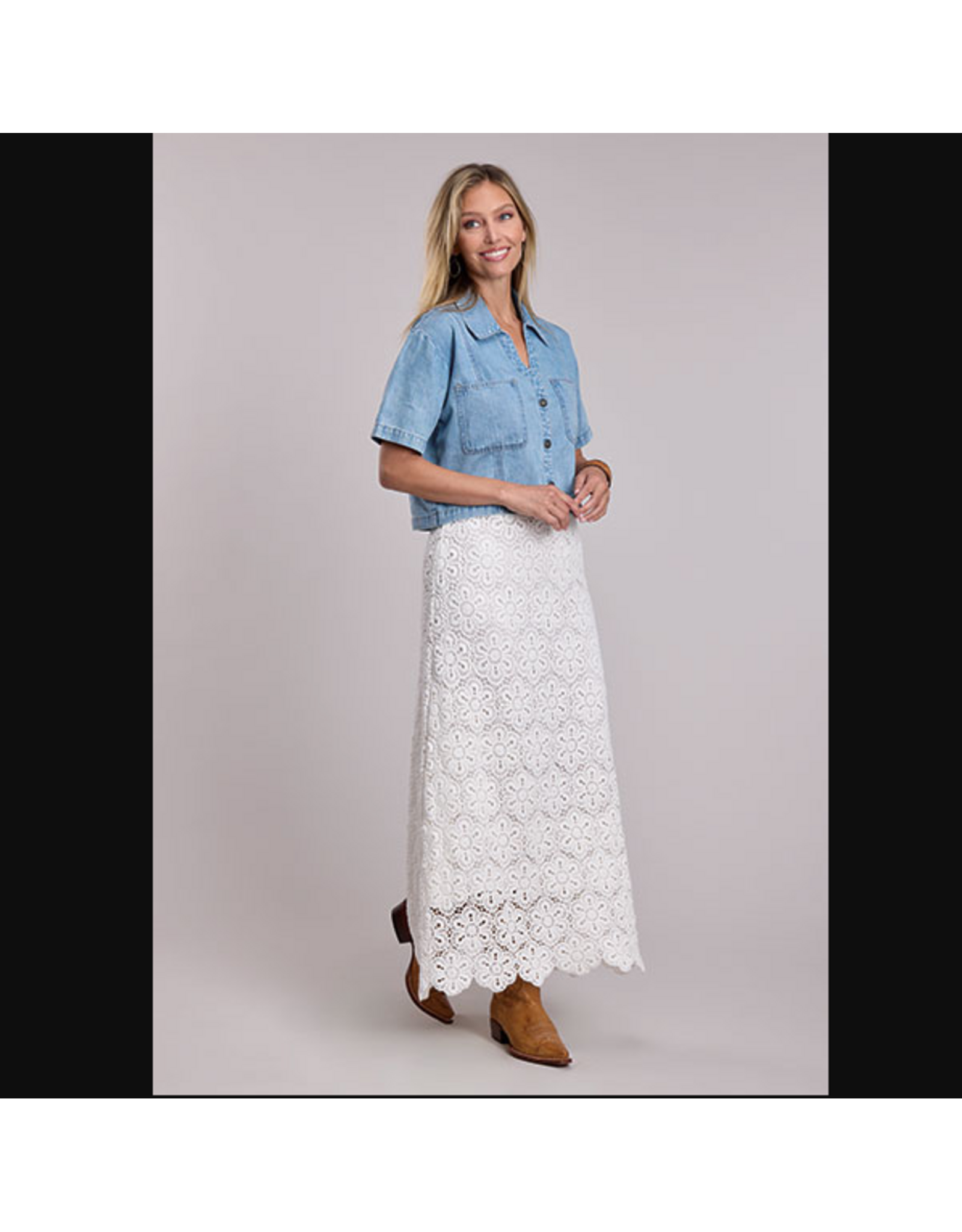 STETSON SHIRT WMS STETSON DENIM CROPPED