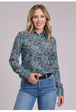 SHIRT WMS ROPER LS SUCCULENTS PRINT