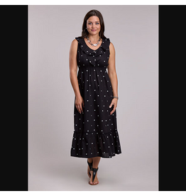 DRESS WMS ROPER BLACK AND WHITE POLKA DOT