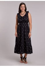 DRESS WMS ROPER BLACK AND WHITE POLKA DOT