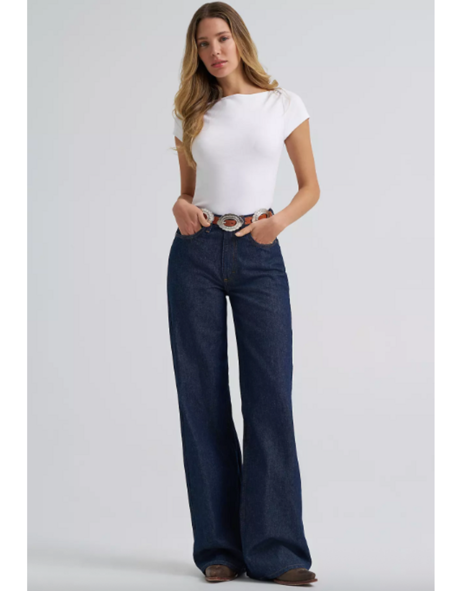 JEAN WMS RETRO BAILEY WIDE LEG REMY DARK DENIM