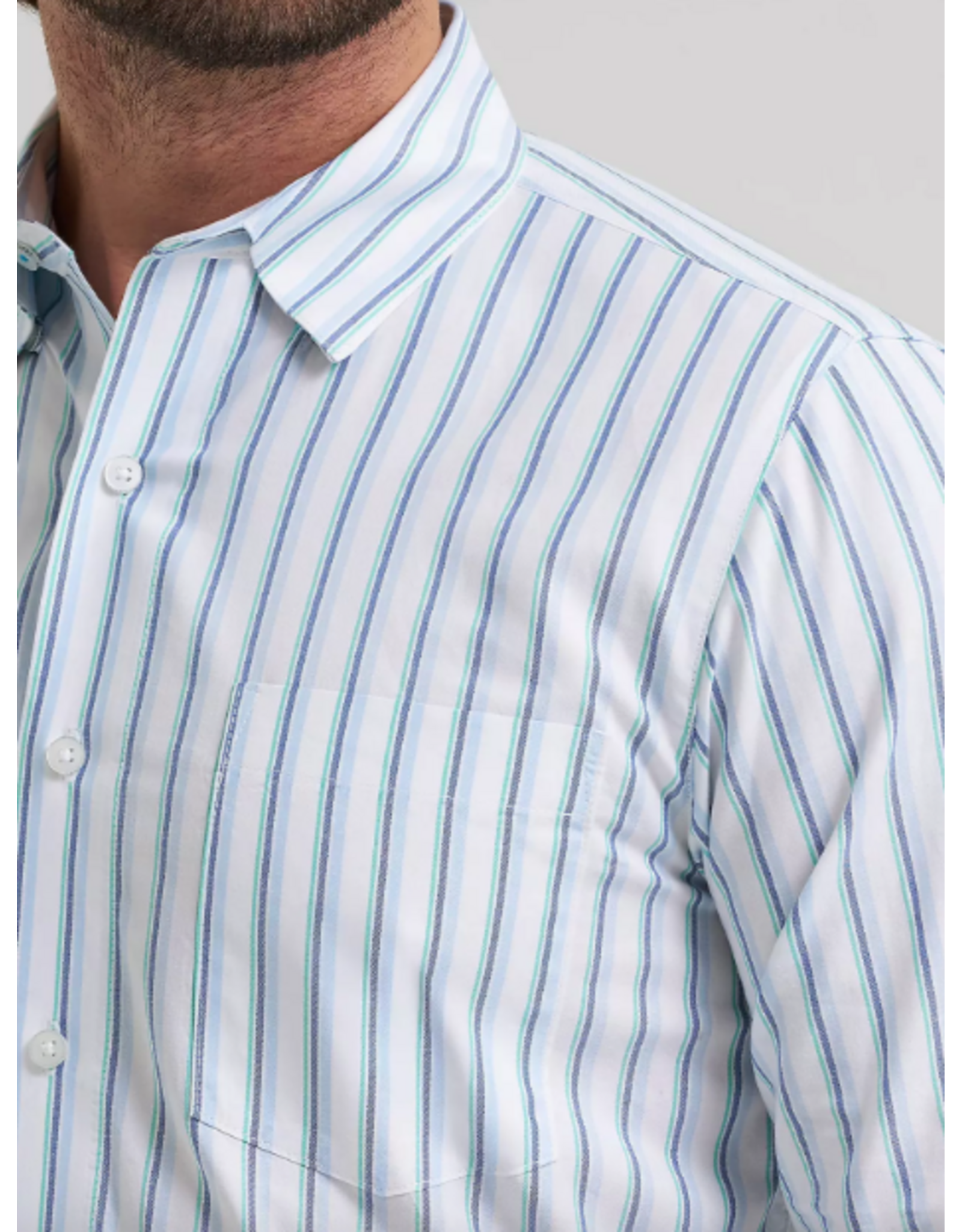 SHIRT L/S MNS COJO GLACIER STRIPE