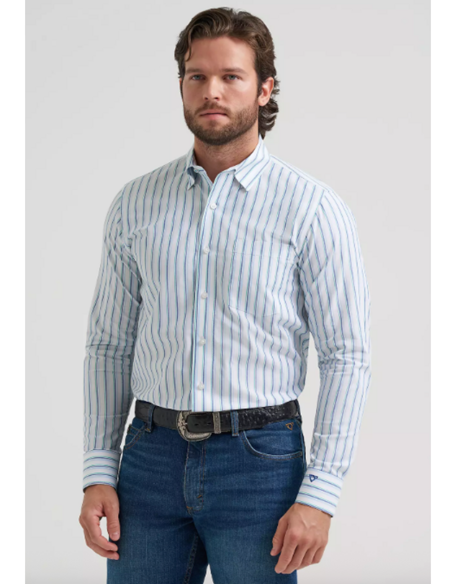 SHIRT L/S MNS COJO GLACIER STRIPE
