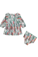 DRESS BABY GIRL LS CACTUS