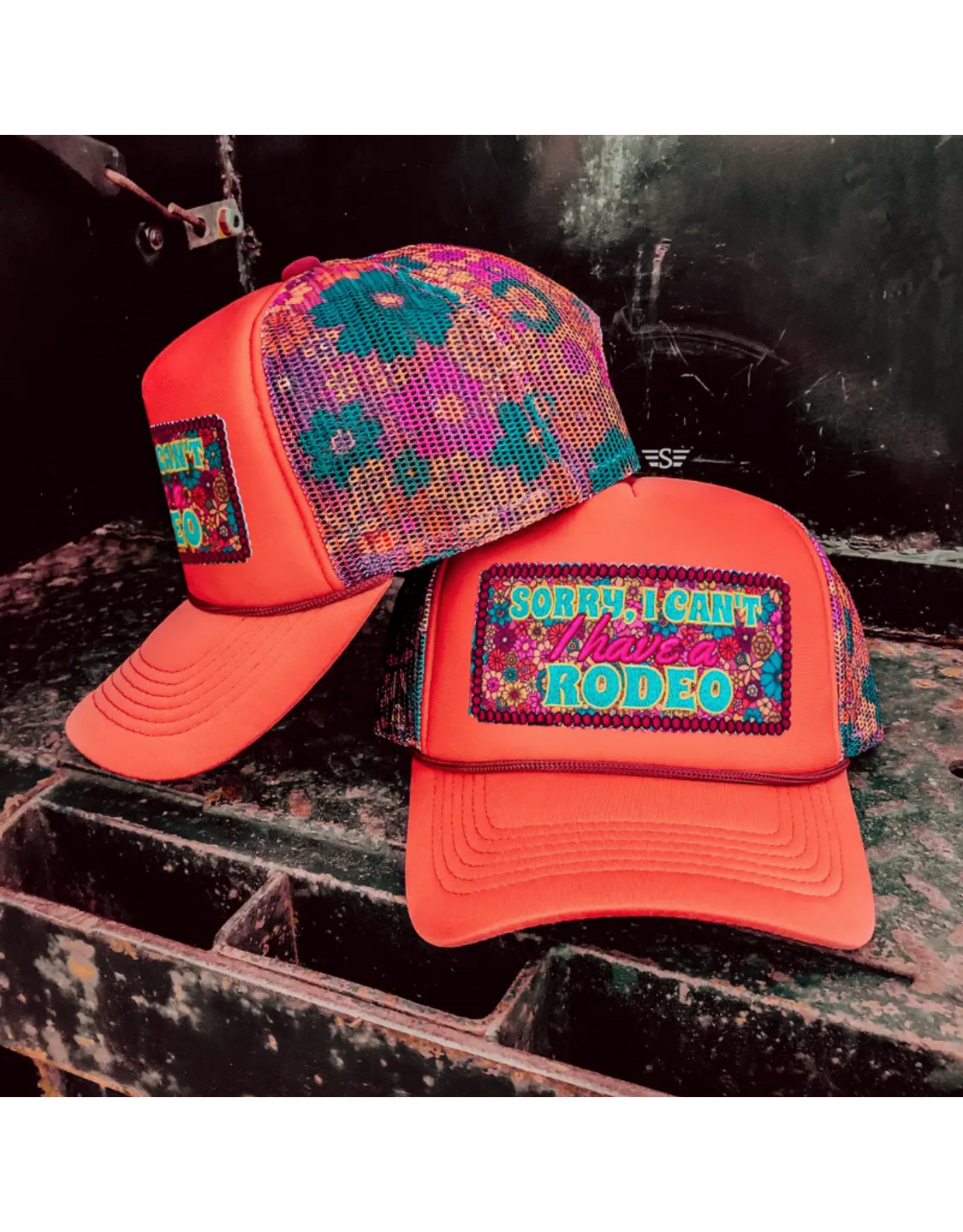 TRUCKER CAP WMS FOAM " SORRY I HAVE A RODEO"