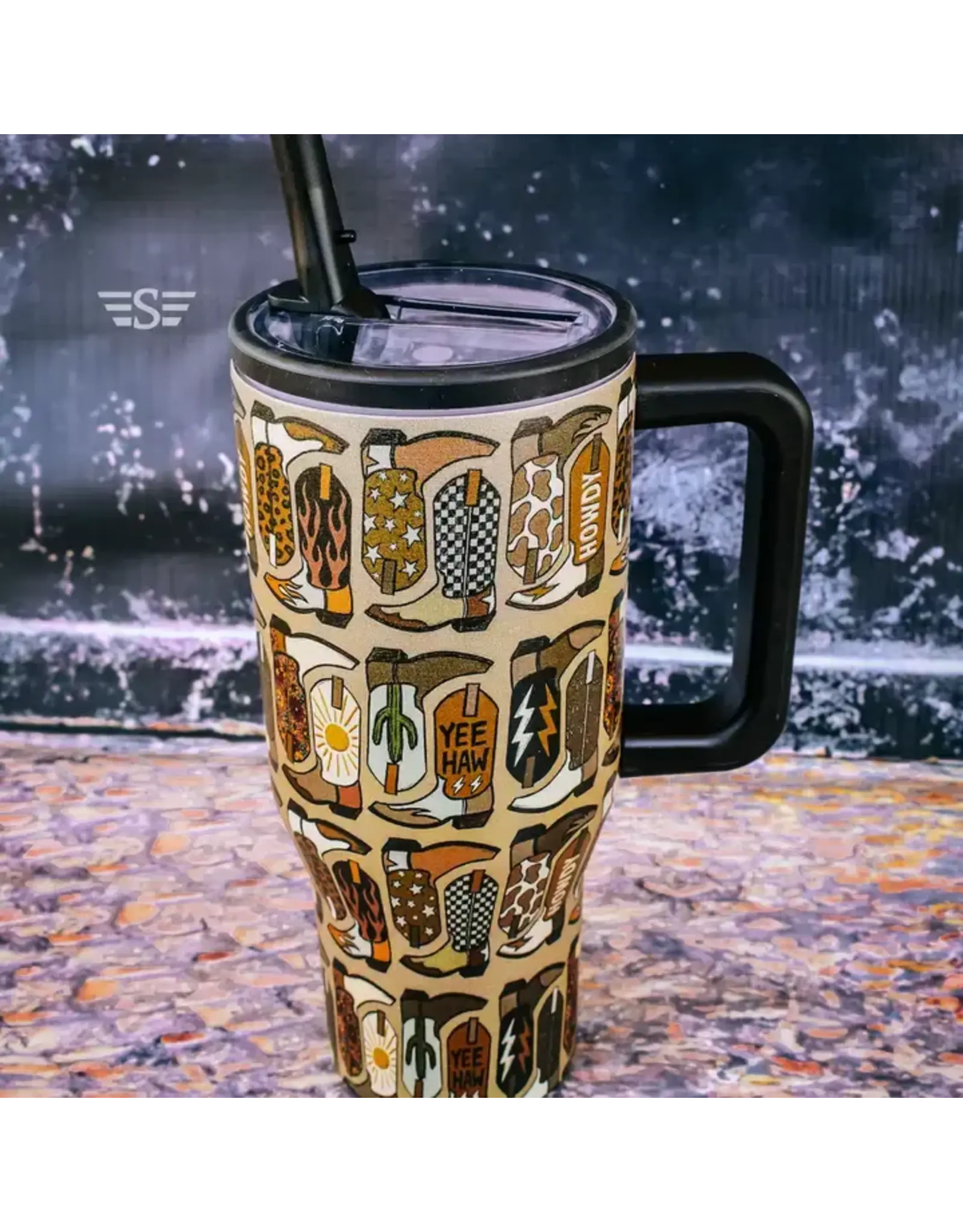 TUMBLER 32OZ NEUTRAL BOOT SCOOTIN'
