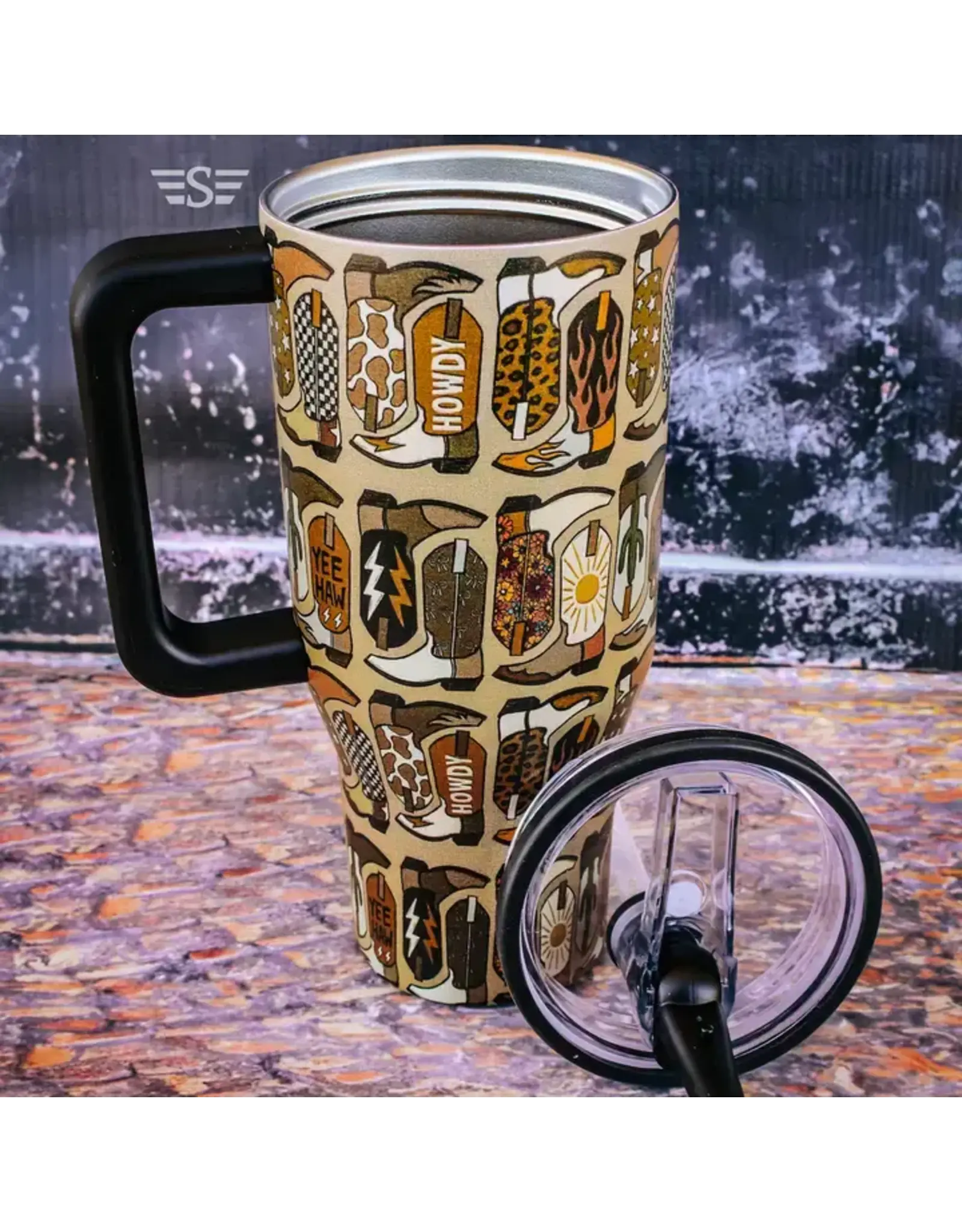 TUMBLER 32OZ NEUTRAL BOOT SCOOTIN'