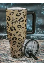 TUMBLER 40 OZ SPOTTED SPURRED FLIP TOP