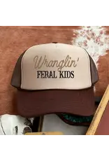 TRUCKER CAP WMS FOAM WRANGLIN FERAL KIDS