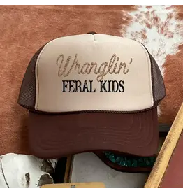 TRUCKER CAP WMS FOAM WRANGLIN FERAL KIDS
