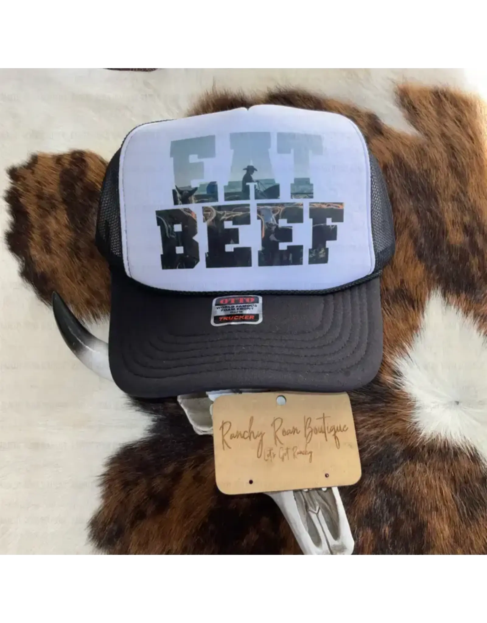 TRUCKER CAP WMS FOAM EAT BEEF
