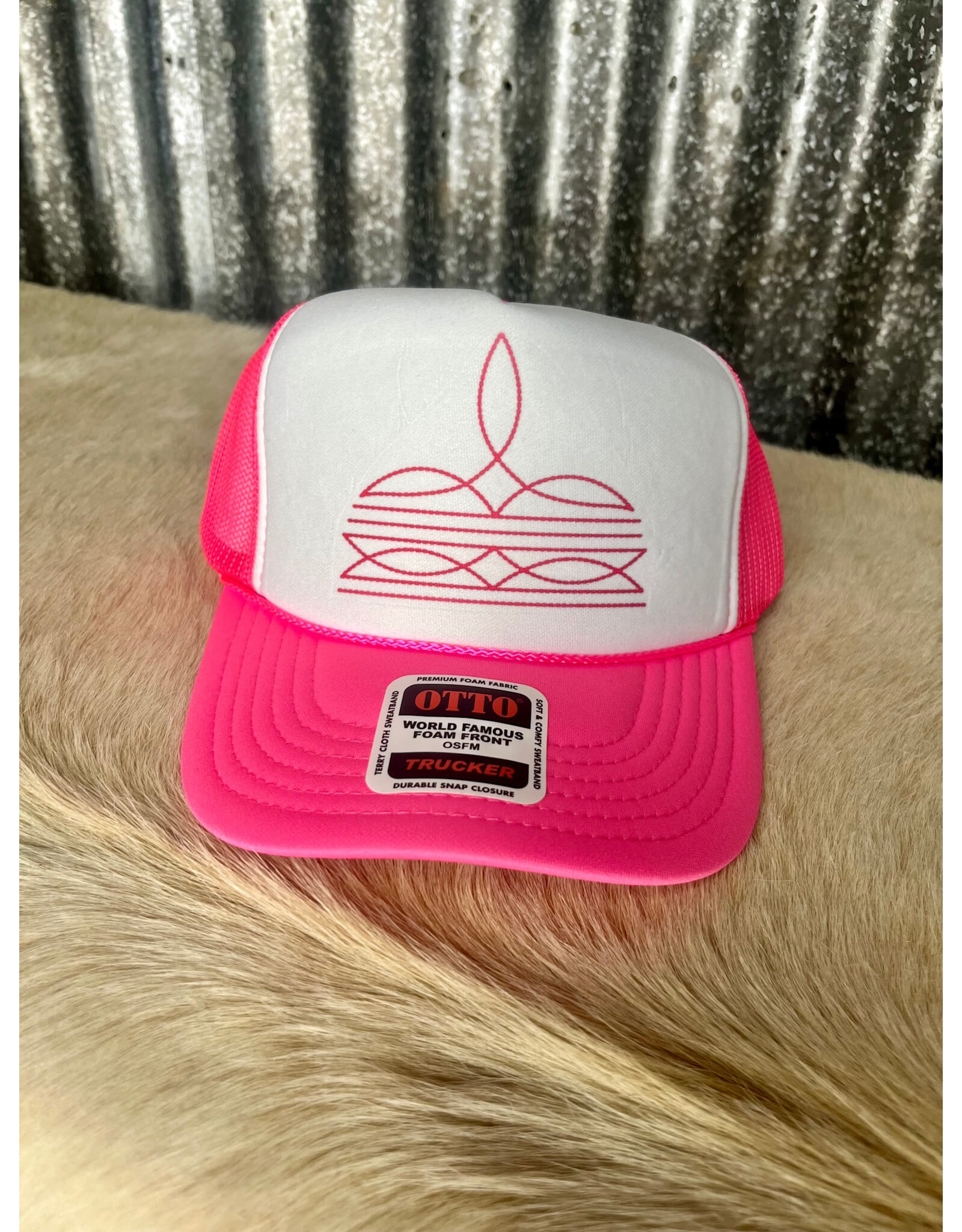 TRUCKER CAP WMS FOAM BOOT STITCH