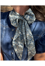 TWILLY LARGE DUSTY DENIM PAISLEY