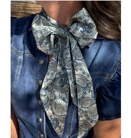 TWILLY LARGE DUSTY DENIM PAISLEY