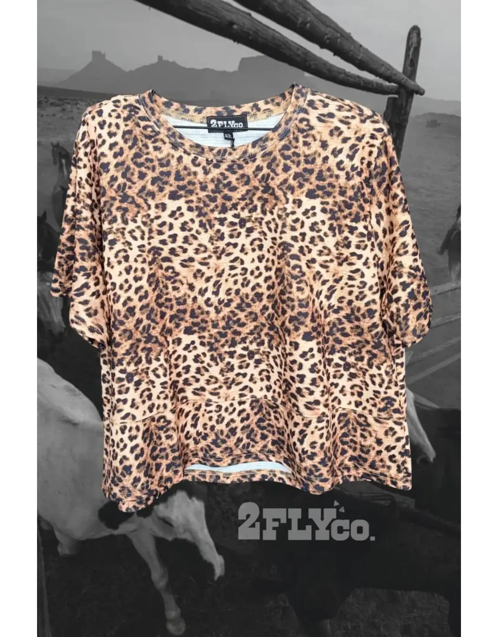SHIRT WOMENS TEE SPOT ME OUT LEOPARD