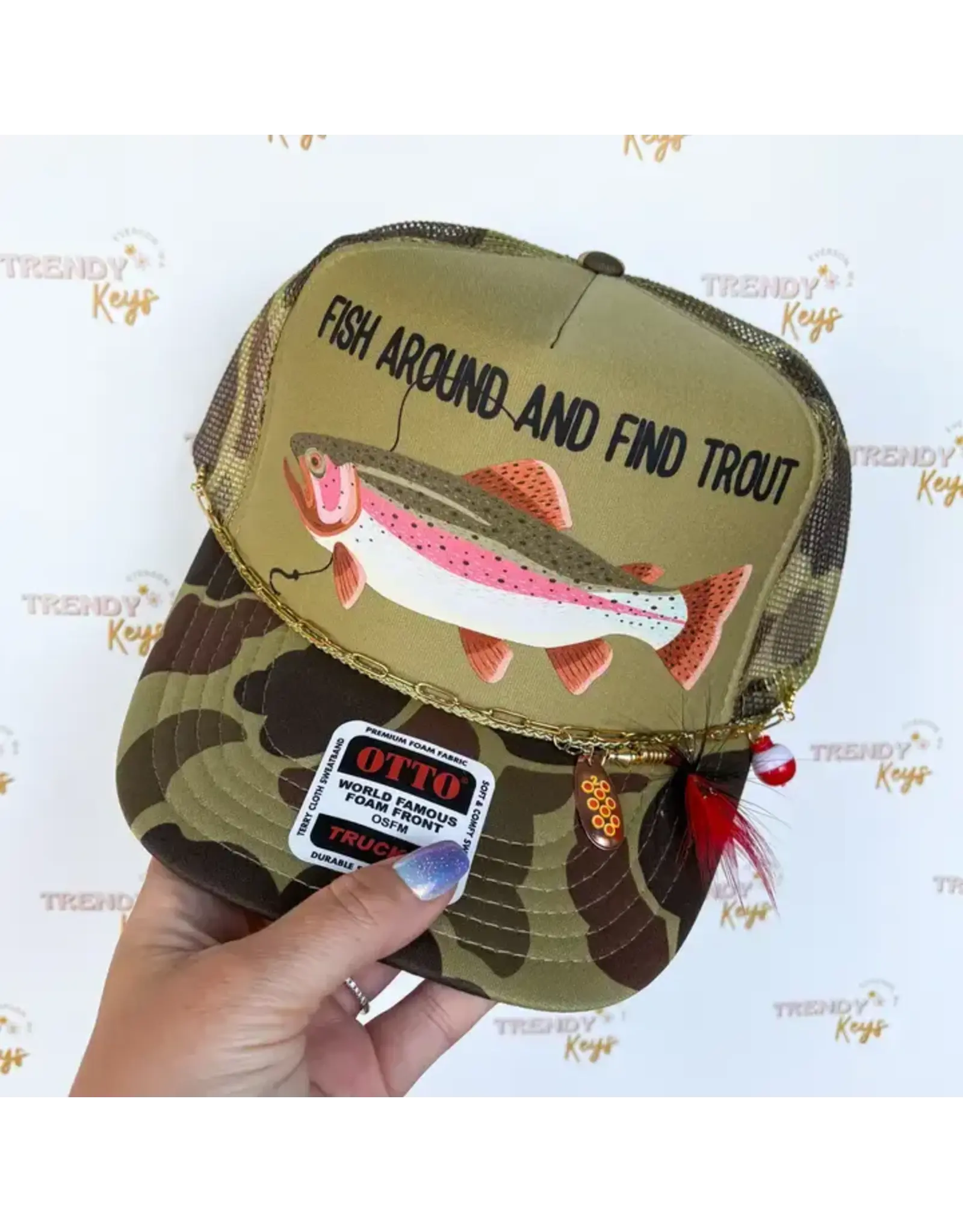 TRUCKER CAP WMS FISH AROUND & FIND TROUT