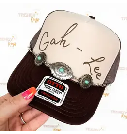 TRUCKER CAP WOMENS WESTERN GAH-LEE WITH CHAIN