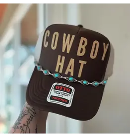 TRUCKER CAP WOMENS COWBOY HAT WITH CHAIN