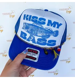 TRUCKER CAP WOMENS KISS MY BASS WITH CHAIN