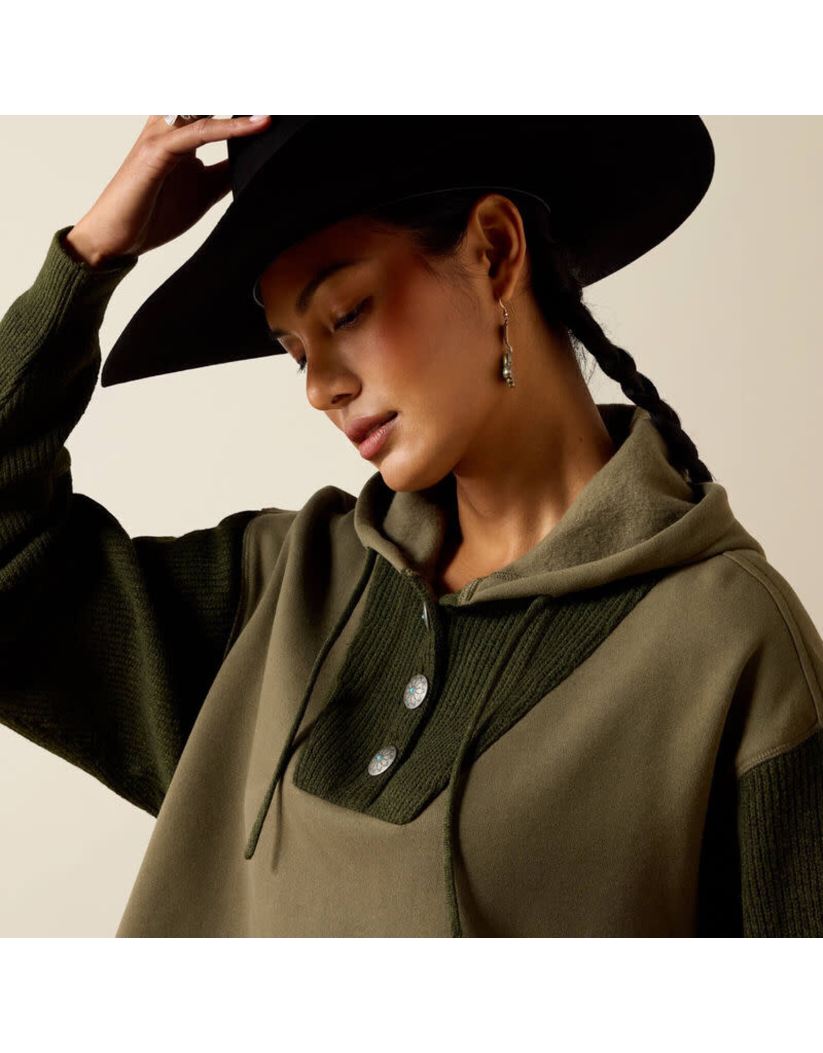 SWEATER WMS ARIAT IVY GREEN BOSEMAN
