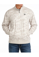PULLOVER MNS CINCH 1/4 ZIP TAN CAMO
