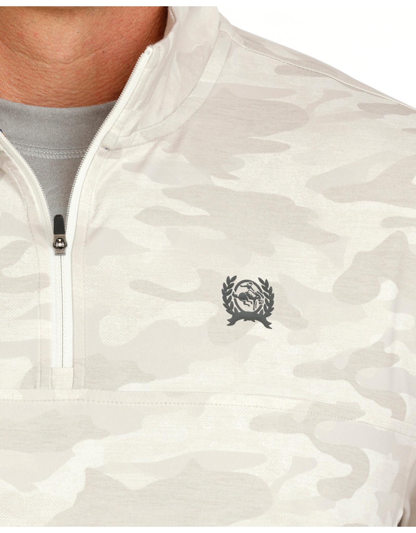 PULLOVER MNS CINCH 1/4 ZIP TAN CAMO