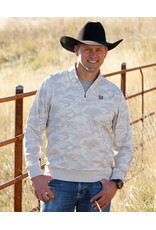 PULLOVER MNS CINCH 1/4 ZIP TAN CAMO