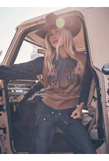 SWEATER VEST WMS WRANGLER BROWN HORSES