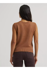 SWEATER VEST WMS WRANGLER BROWN HORSES