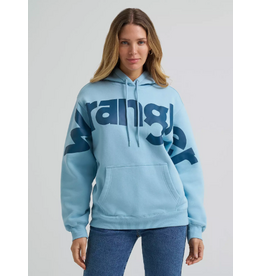 HOODIE WMS WRANGLER BLUE WITH LOGO