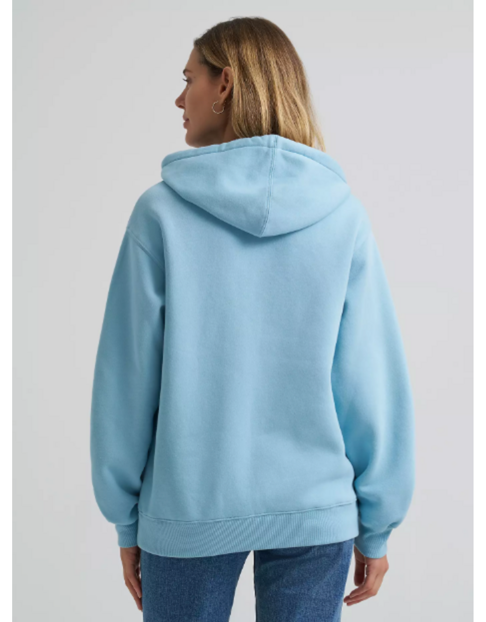 HOODIE WMS WRANGLER BLUE WITH LOGO