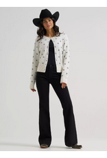 CARDIGAN SWEATER WMS WRANGLER FITTED WHITE