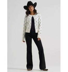 CARDIGAN SWEATER WMS WRANGLER FITTED WHITE