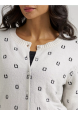 CARDIGAN SWEATER WMS WRANGLER FITTED WHITE