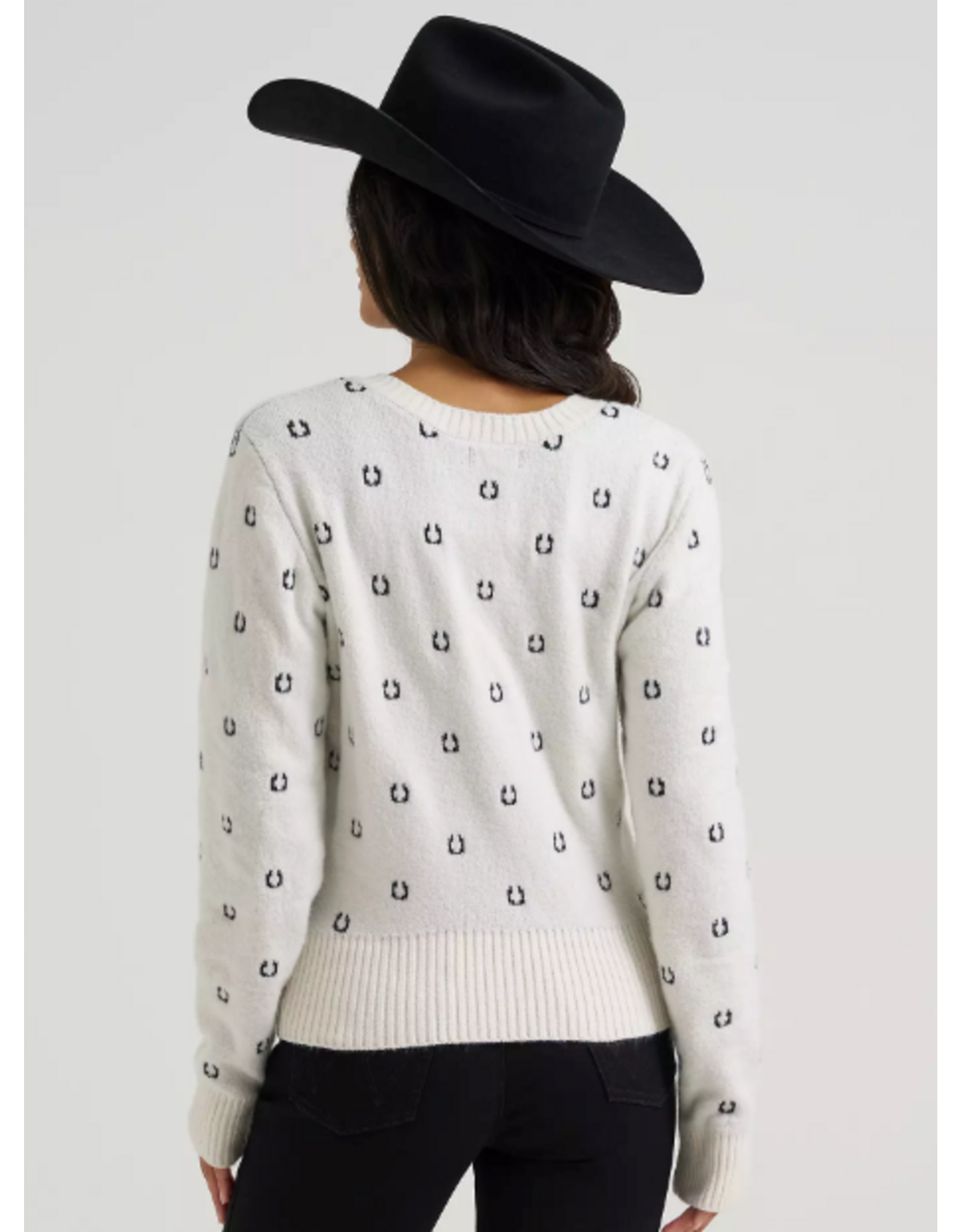 CARDIGAN SWEATER WMS WRANGLER FITTED WHITE