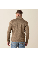 SWEATER MNS ARIAT 1/4 ZIP CALDWELL TAN