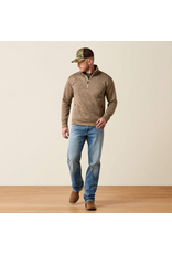 SWEATER MNS ARIAT 1/4 ZIP CALDWELL TAN