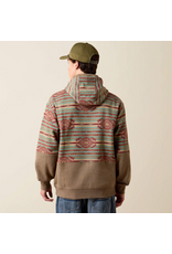 HOODIE MENS ARIAT COLOR BLOCK DRK BRNDL