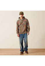 HOODIE MENS ARIAT COLOR BLOCK DRK BRNDL