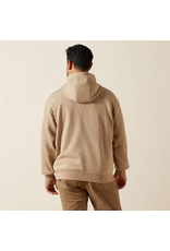 HOODIE MNS ARIAT REBAR OATMEAL LOGO